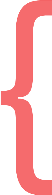 big text bracket graphic