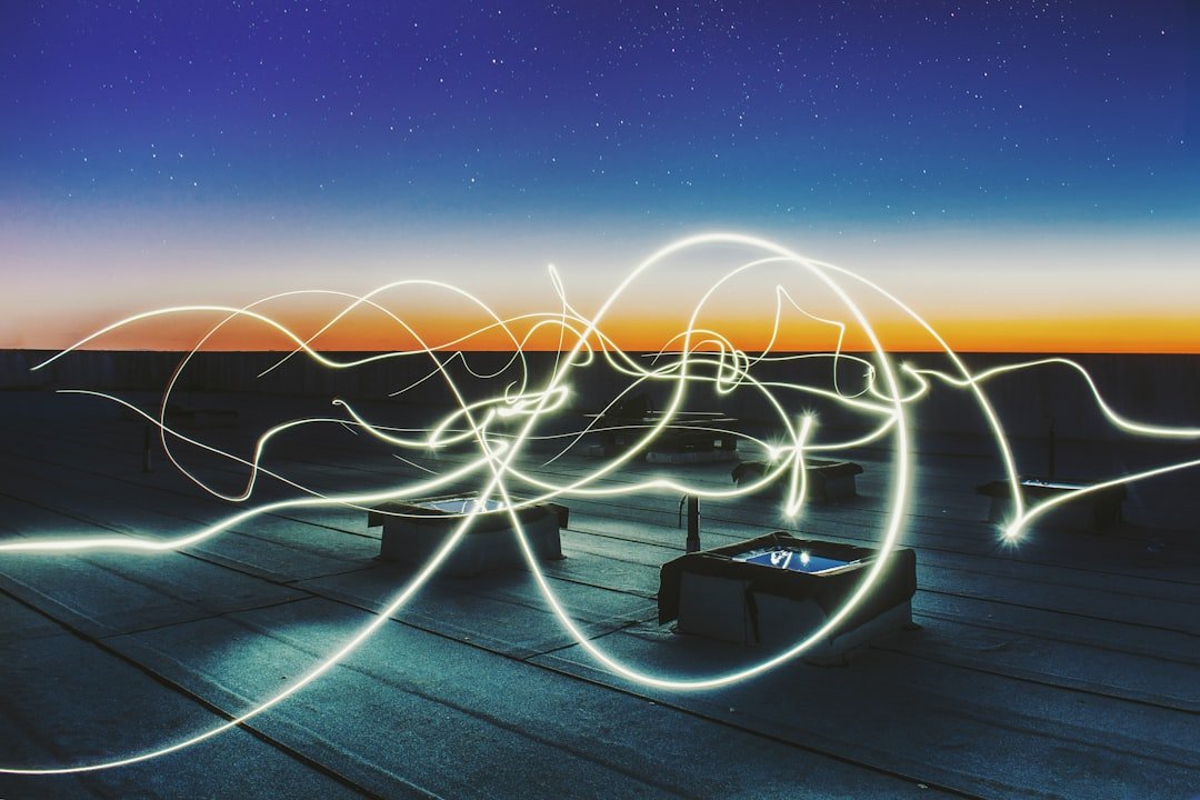 Painting with flash lights in the dark