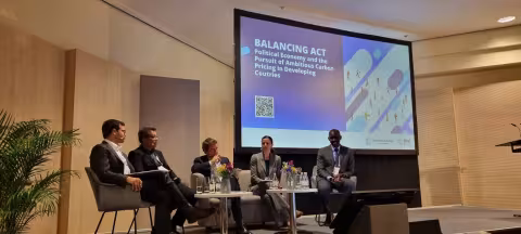 Discussion at I4C in Berlin about Ambitious Carbon Pricing in Developing Countries